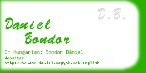 daniel bondor business card